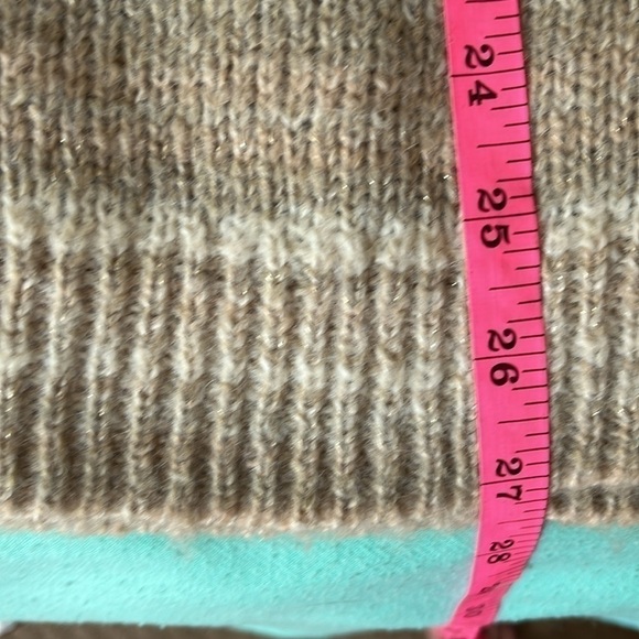 Cream and Tan Pullover Sweater Size Large NWT Knox Rose - Picture 10 of 11